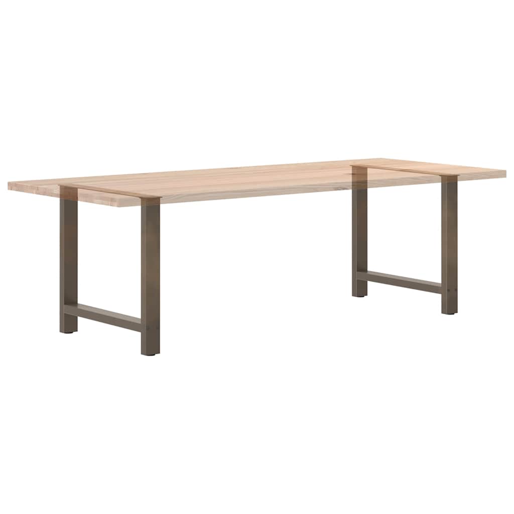 Noge za blagovaonski stol Prirodni čelik 2 kom 80 x (72-73) cm Čelik