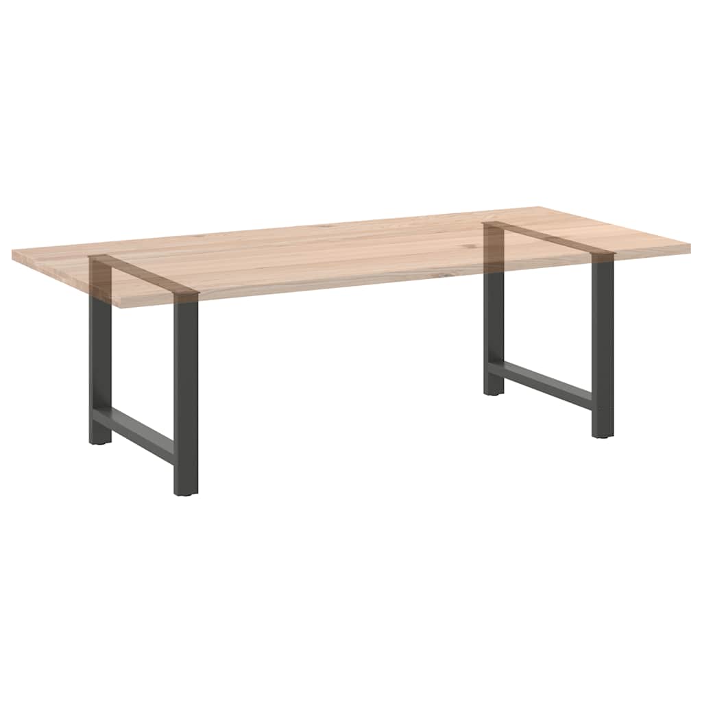 Noge za blagovaonski stol antracit boje 2 kom 90 x (72-73) cm čelik