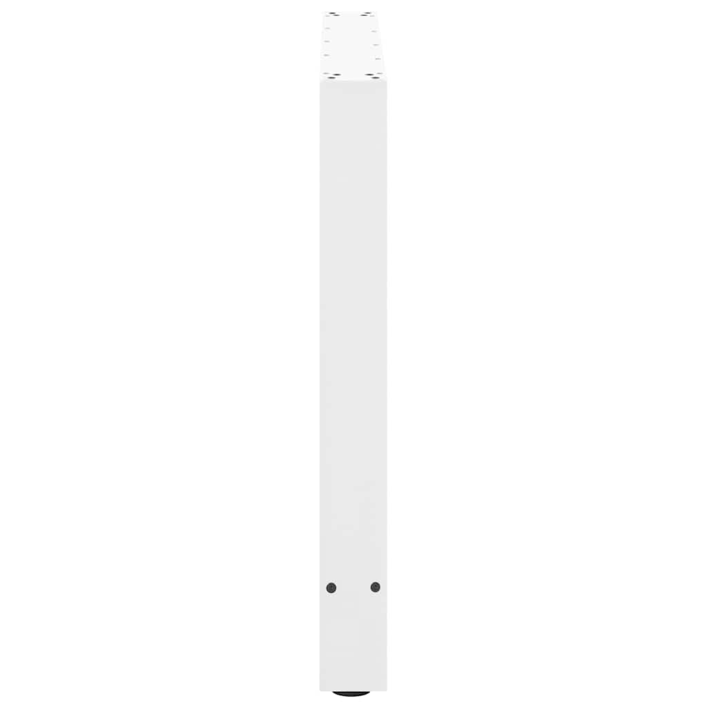 Noge za blagovaonski stol bijele 2 kom 100 x (72-73) cm čelik