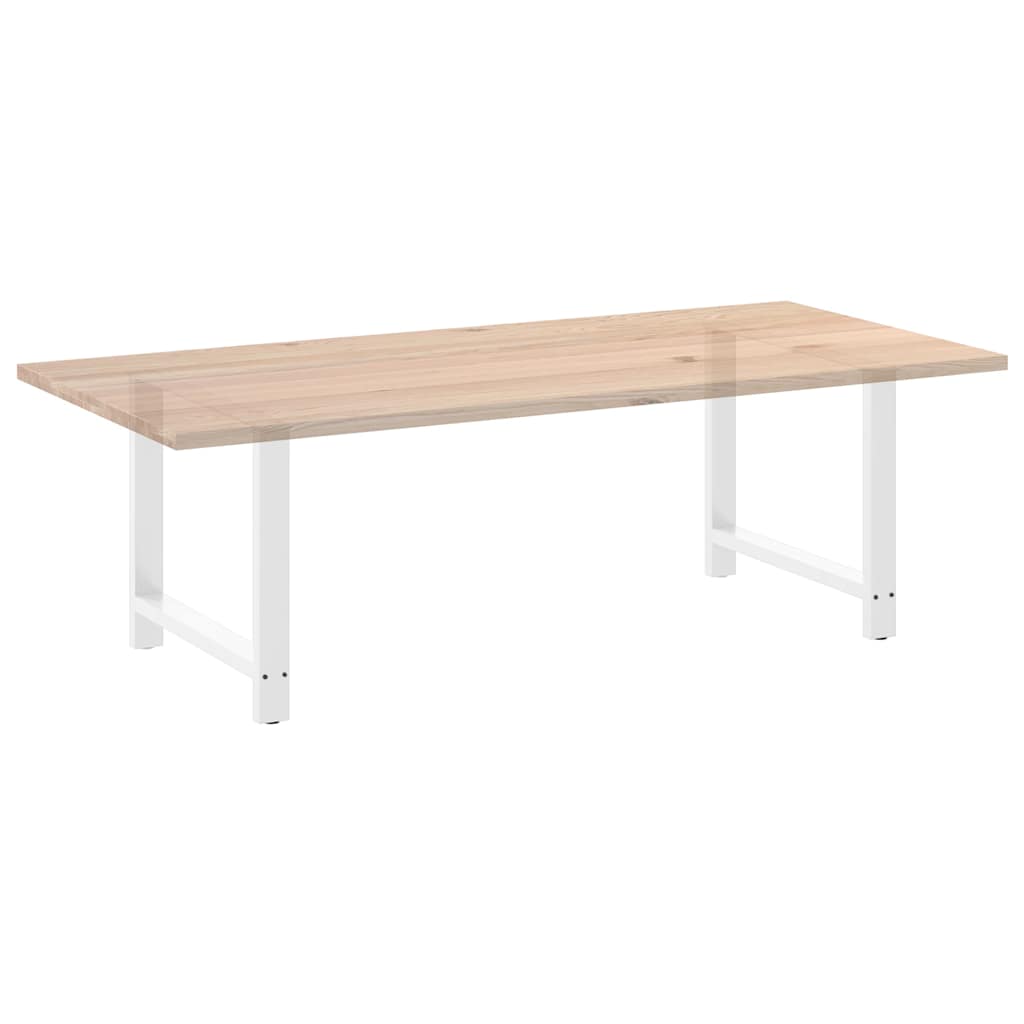 Noge za blagovaonski stol bijele 2 kom 100 x (72-73) cm čelik