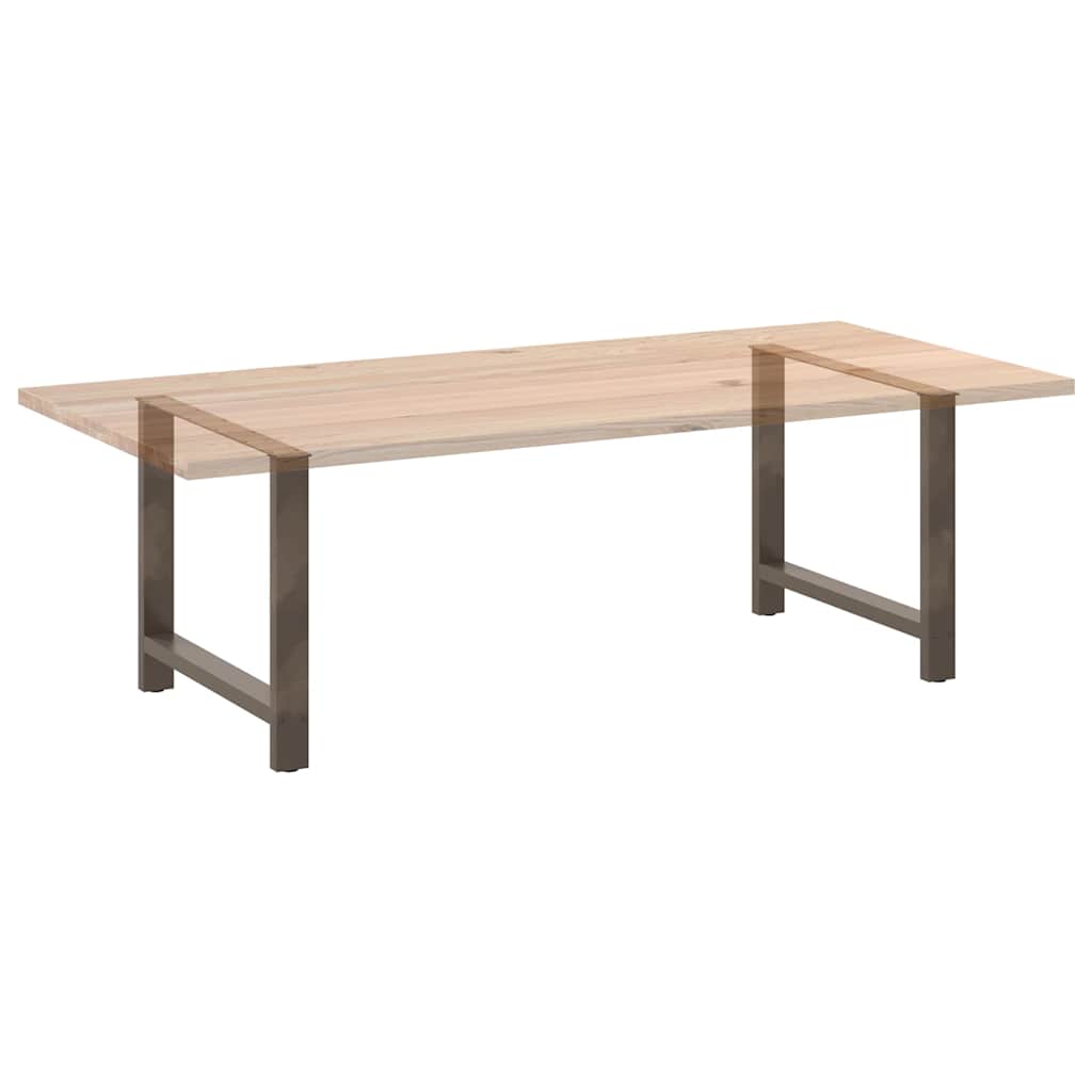 Noge za blagovaonski stol Prirodni čelik 2 kom 100 x (72-73) cm Čelik