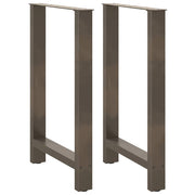 Noge za barski stol Prirodni čelik 2 kom 60 x (90-91) cm Čelik