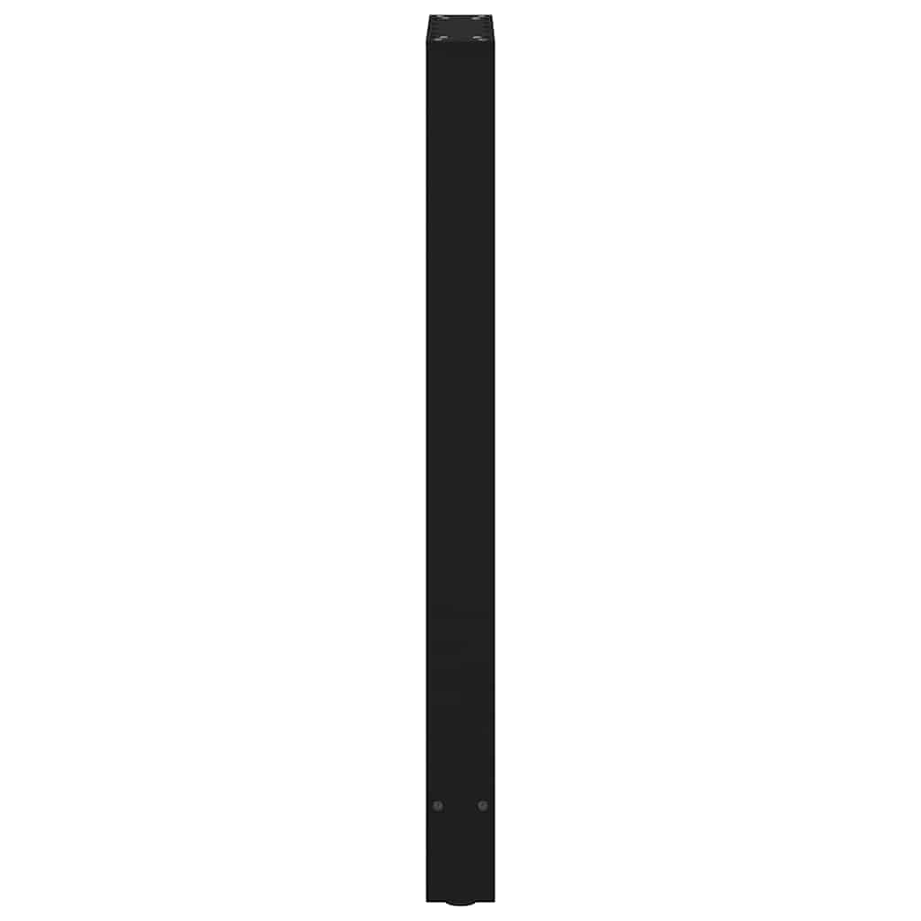 Noge za barski stol Crne 2 kom 50 x (100-101) cm Čelične