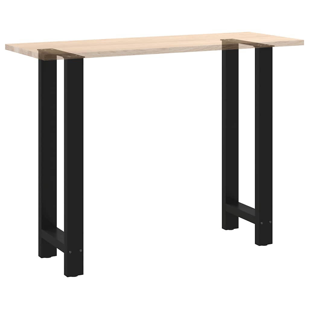 Noge za barski stol Crne 2 kom 50 x (100-101) cm Čelične