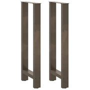 Noge za barski stol Prirodni čelik 2 kom 50 x (100-101) cm Čelik
