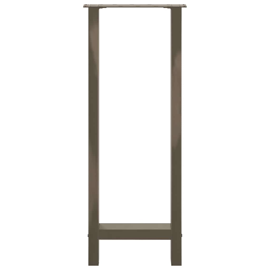 Noge za barski stol Prirodni čelik 2 kom 50 x (100-101) cm Čelik