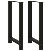 Noge za barski stol Crne 2 kom 60 x (100-101) cm Čelične