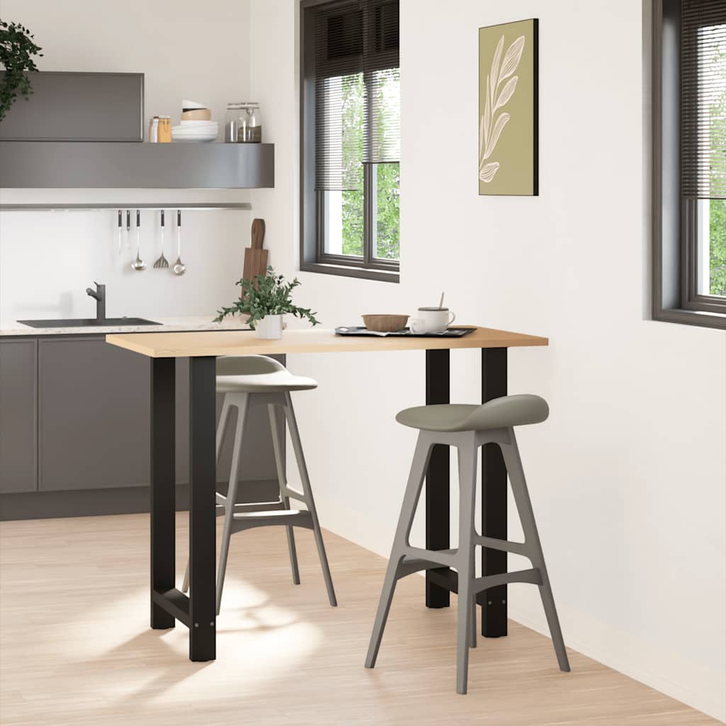 Noge za barski stol Crne 2 kom 60 x (100-101) cm Čelične