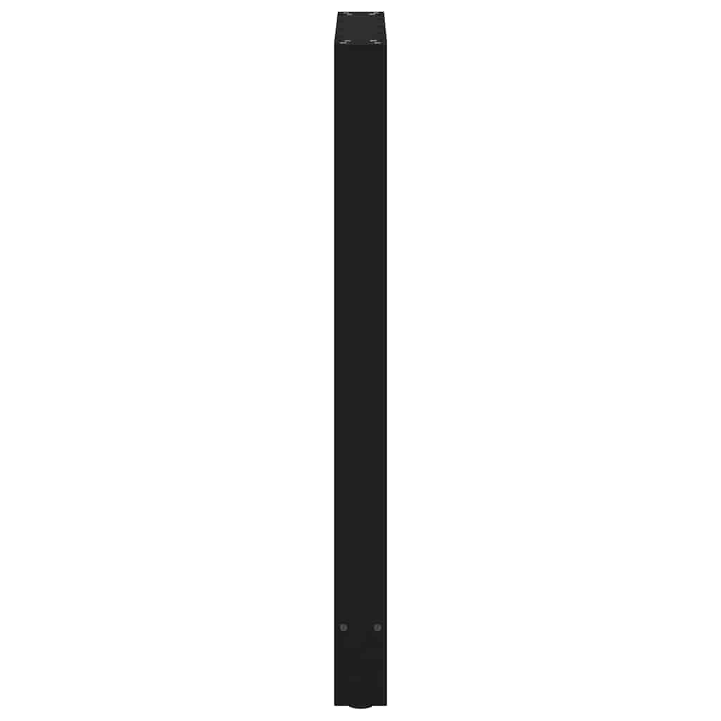 Noge za barski stol Crne 2 kom 60 x (100-101) cm Čelične