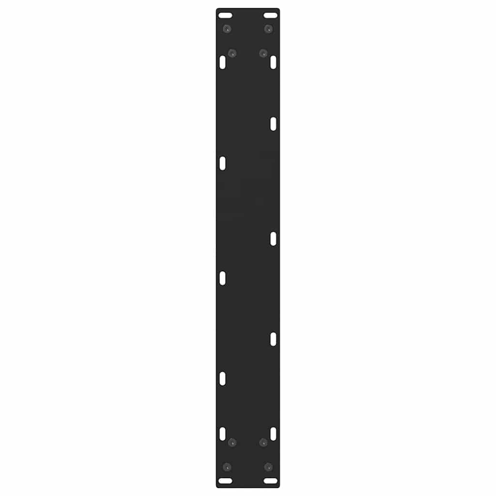 Noge za barski stol Crne 2 kom 60 x (100-101) cm Čelične