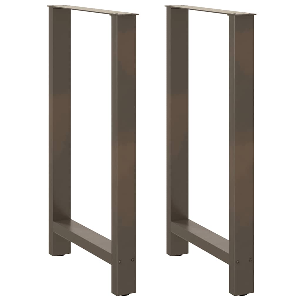 Noge za barski stol Prirodni čelik 2 kom 60 x (100-101) cm Čelik