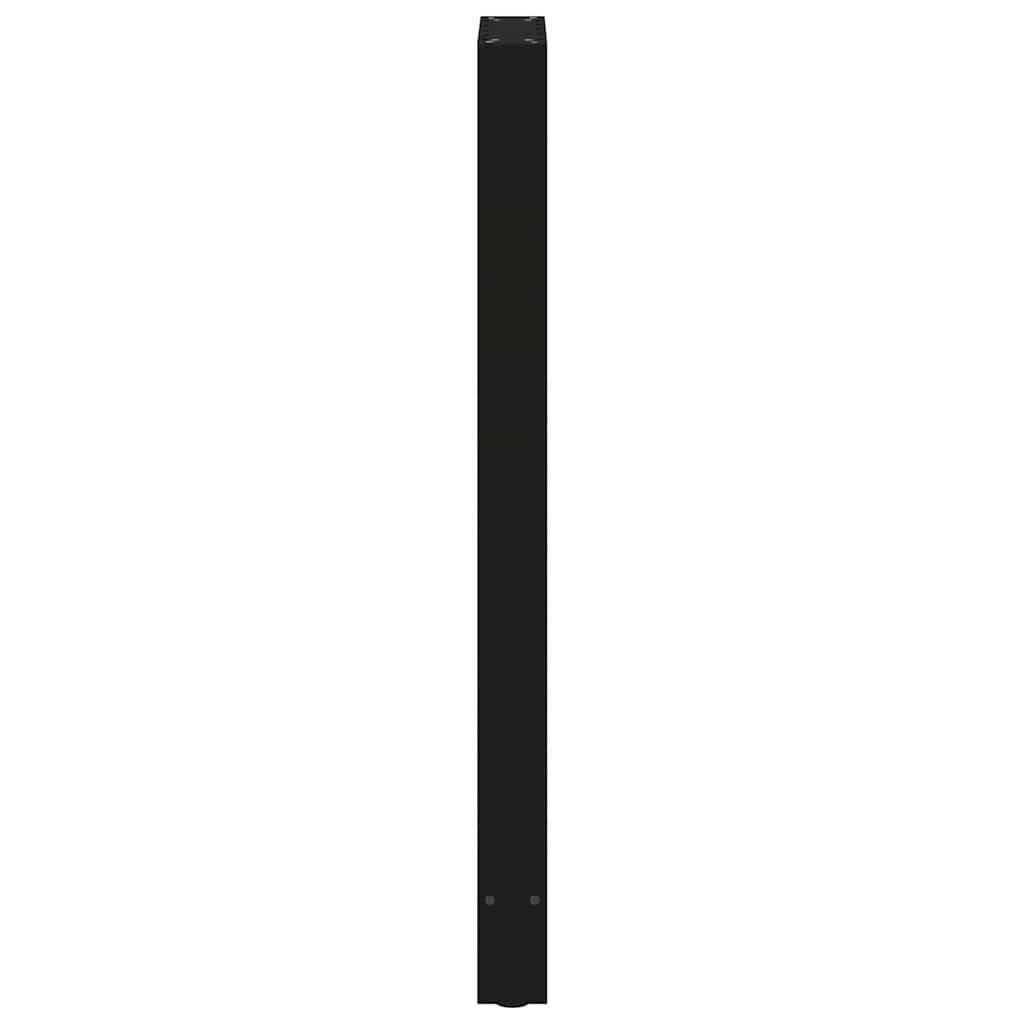 Noge za barski stol Crne 2 kom 40 x (110-111) cm Čelične