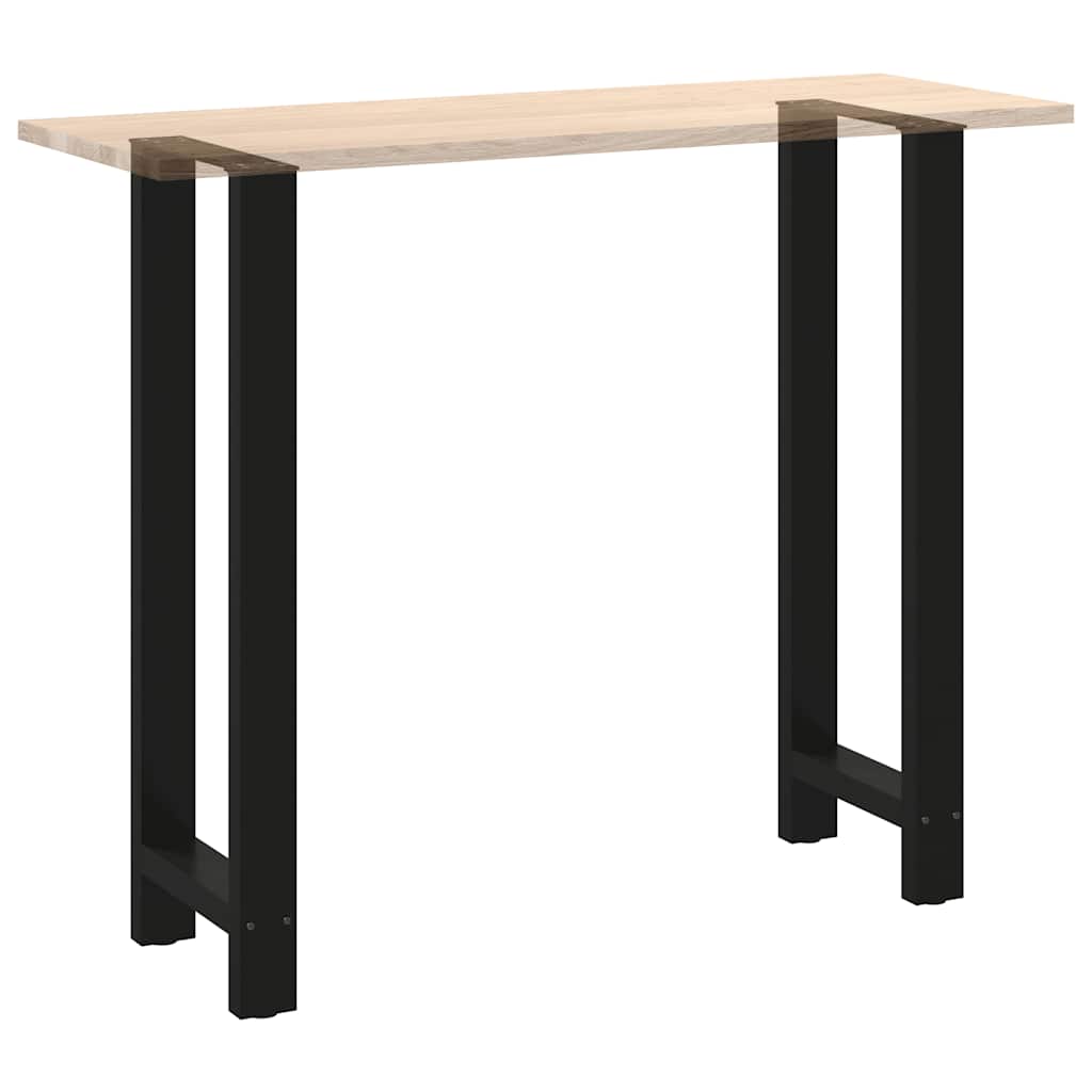 Noge za barski stol Crne 2 kom 40 x (110-111) cm Čelične