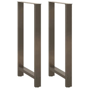 Noge za barski stol Prirodni čelik 2 kom 60 x (110-111) cm Čelik