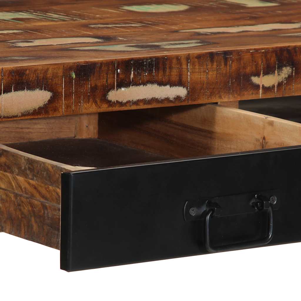 Višebojni radni stol 100x50x75 cm Obrađeno puno drvo