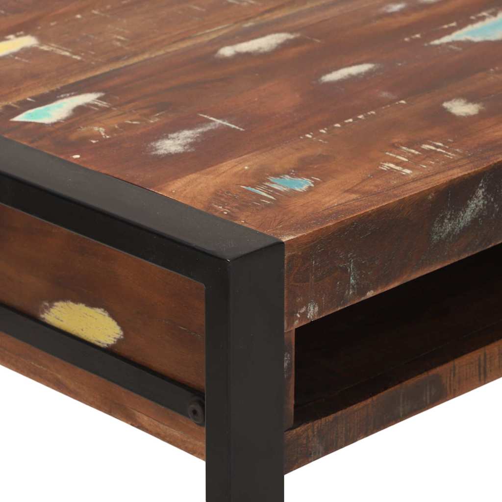 Toaletni stol Šareni 100 x 50 x 75 cm Čvrsto drvo iz reciklaže