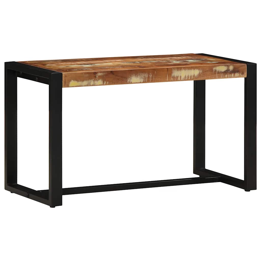 Višebojna klupa 80x35x45 cm Obrađeno puno drvo