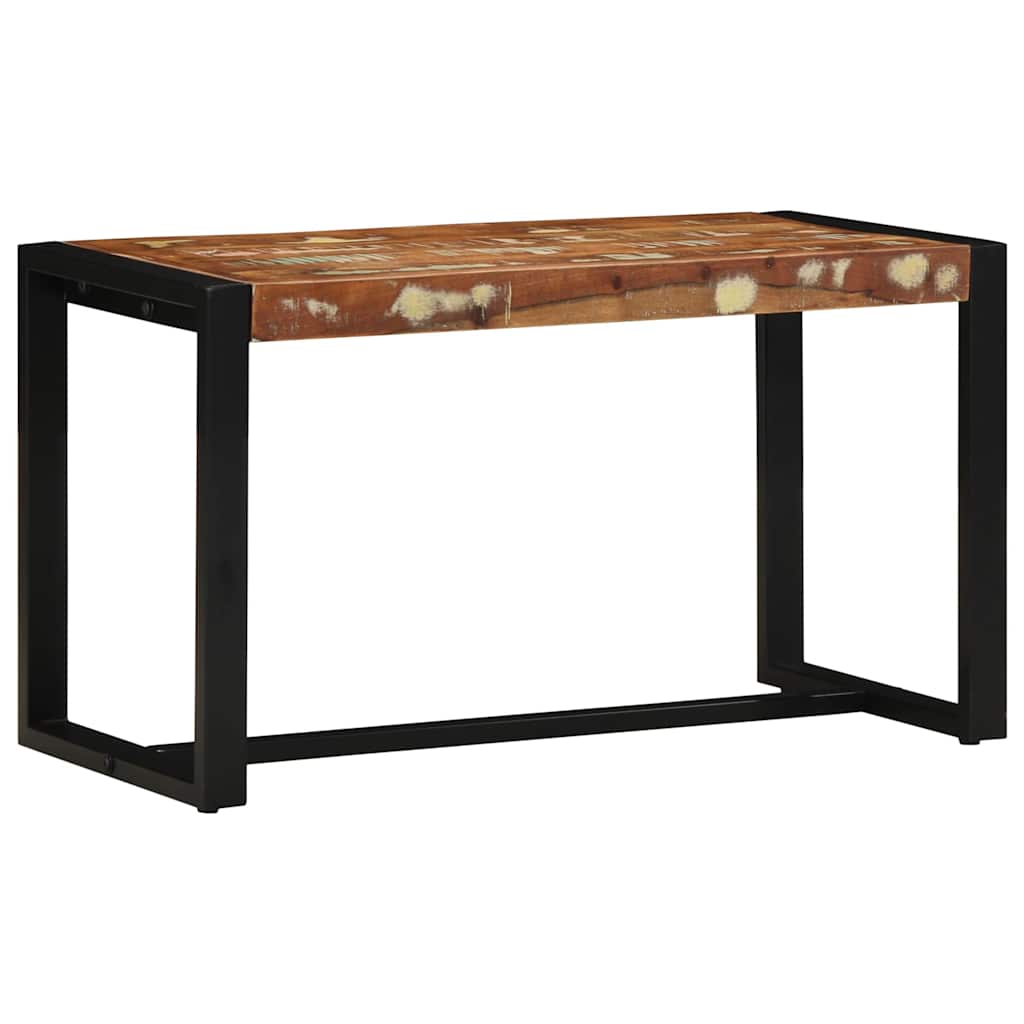 Višebojna klupa 80x35x45 cm Obrađeno puno drvo