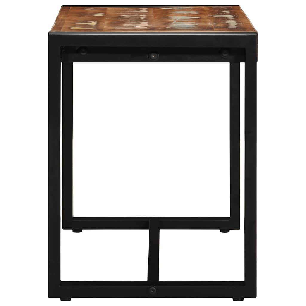 Višebojna klupa 80x35x45 cm Obrađeno puno drvo