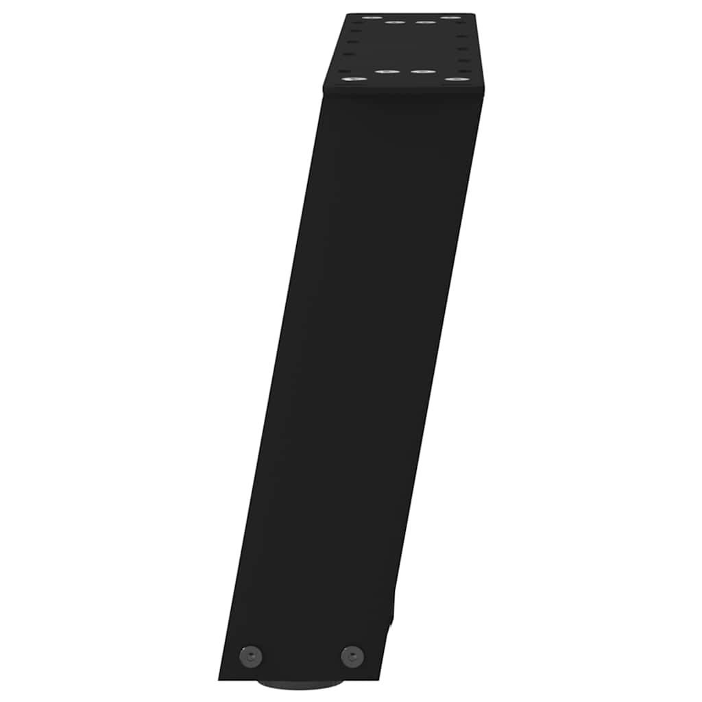 Noge za klub stolić U-oblik 2 kom Crne 40 x (30-31) cm Čelik