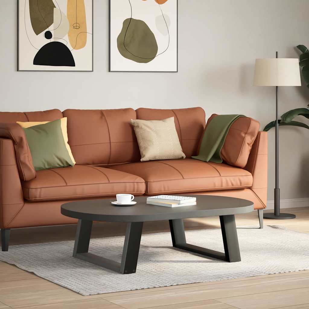 Noge za klub stolić U-oblik 2 kom antracit 70 x (30-31) cm čelik