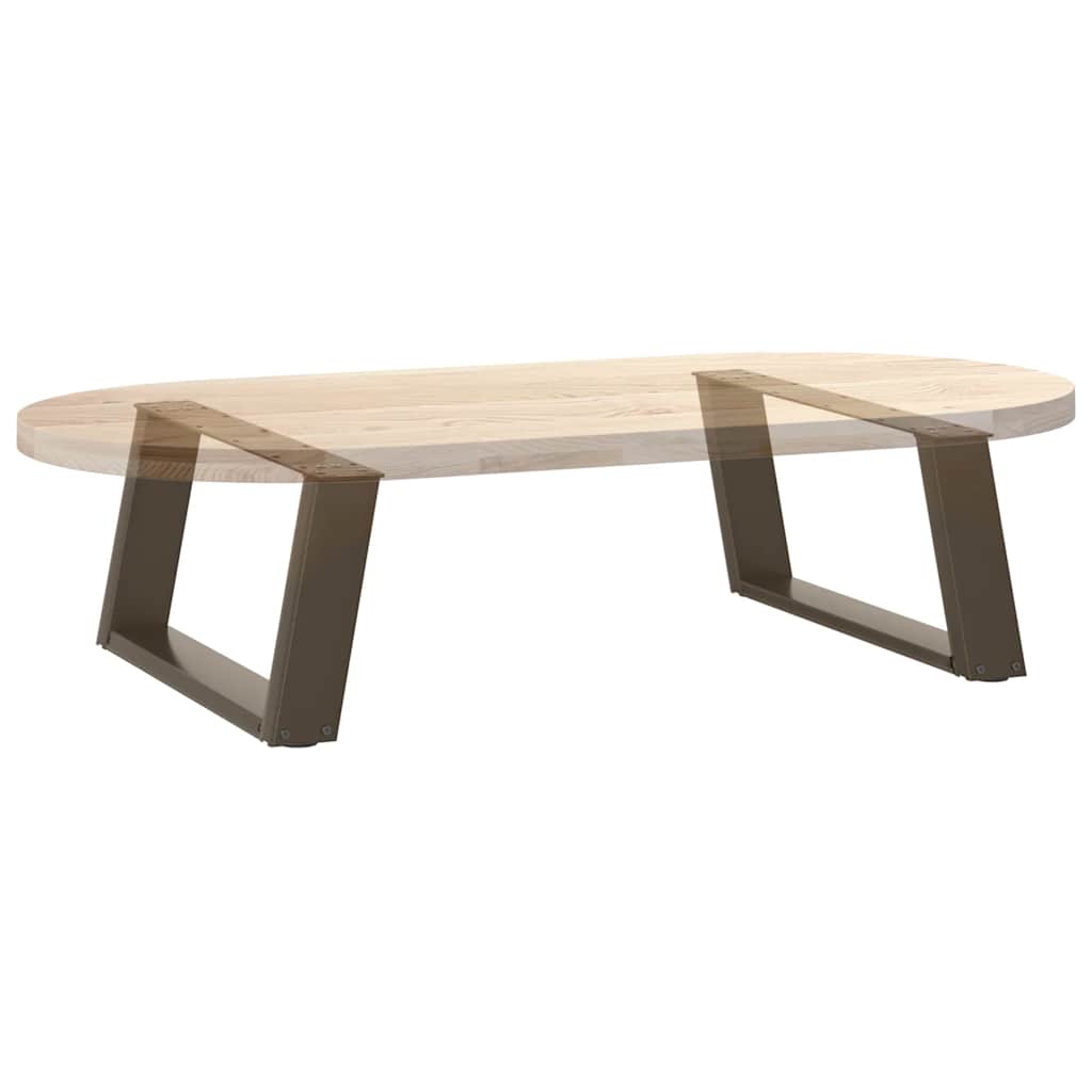 Noge za klub stolić U-oblik 2 kom Prirodni čelik 70 x (30-31) cm Čelik