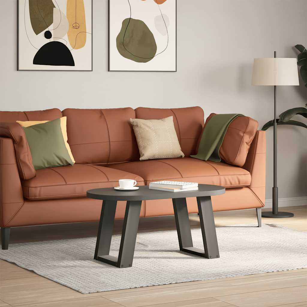 Noge za klub stolić U-oblik 2 kom antracit 38 x (42-43) cm čelik