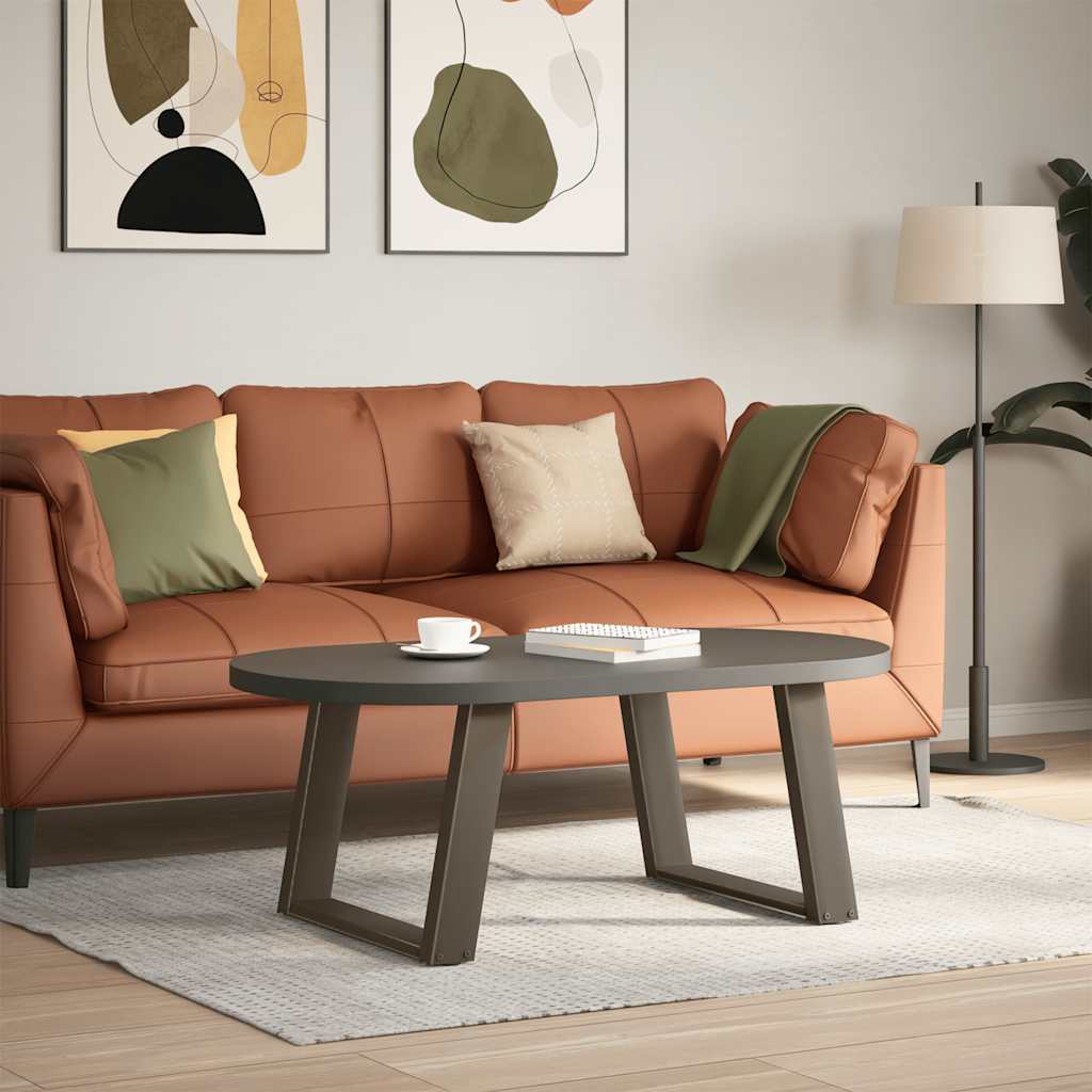 Noge za klub stolić U-oblik 2 kom Prirodni čelik 60 x (42-43) cm Čelik