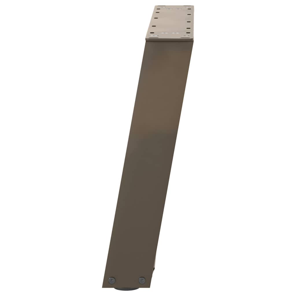 Noge za klub stolić U-oblik 2 kom Prirodni čelik 60 x (42-43) cm Čelik