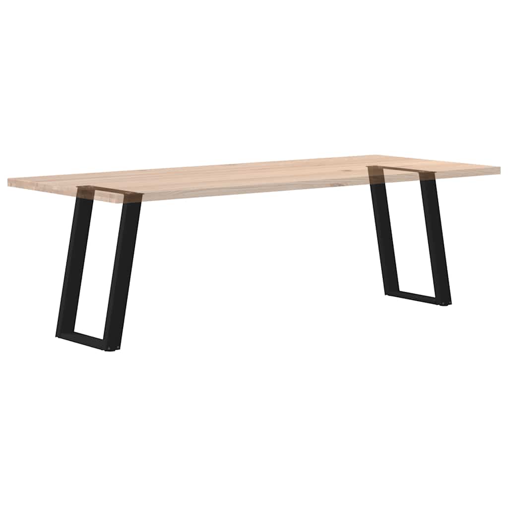 Noge za blagovaonski stol U-oblik 2 kom Crne 50 x (72-73) cm Čelik