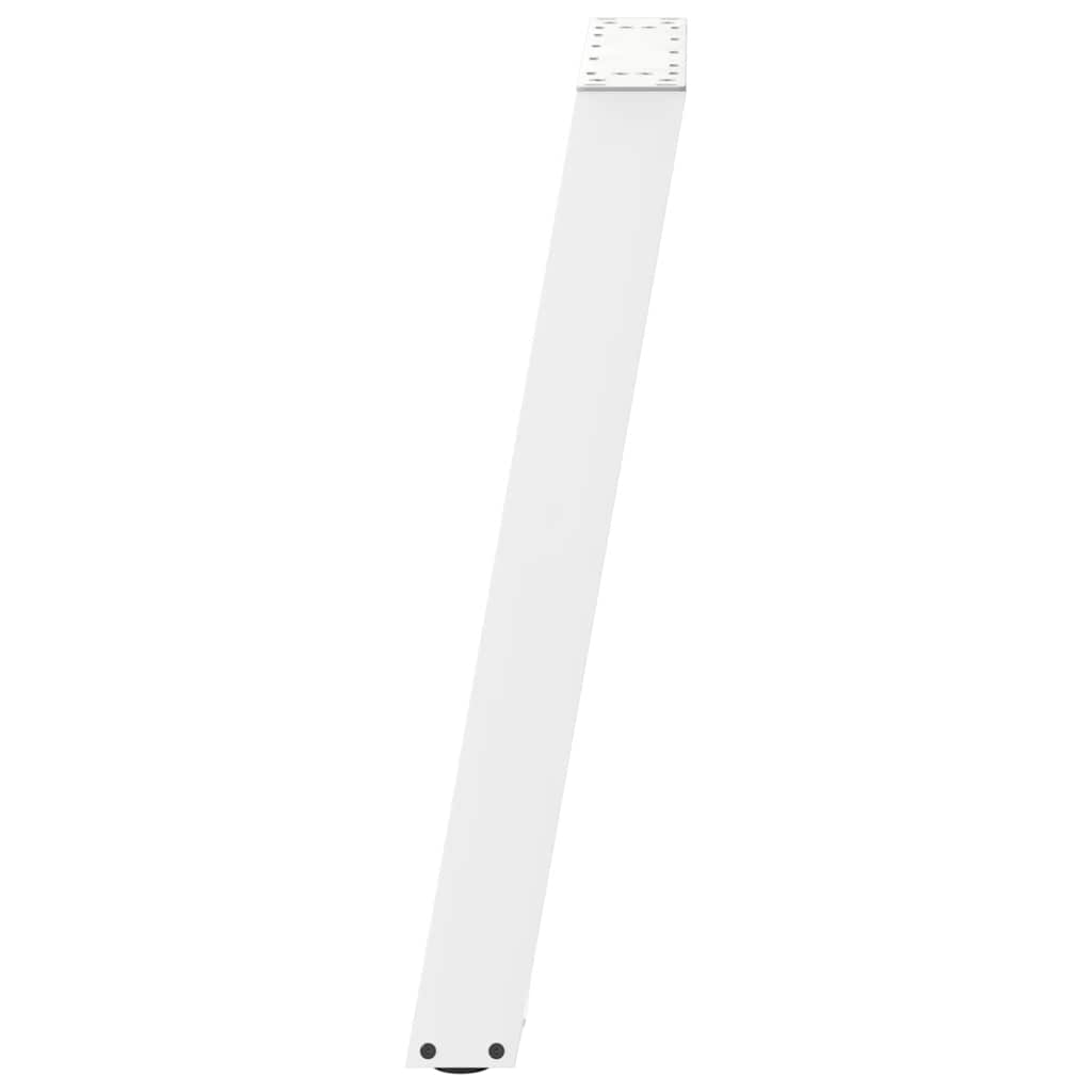 Noge za blagovaonski stol U-oblik 2 kom Bijele 50 x (72-73) cm Čelik