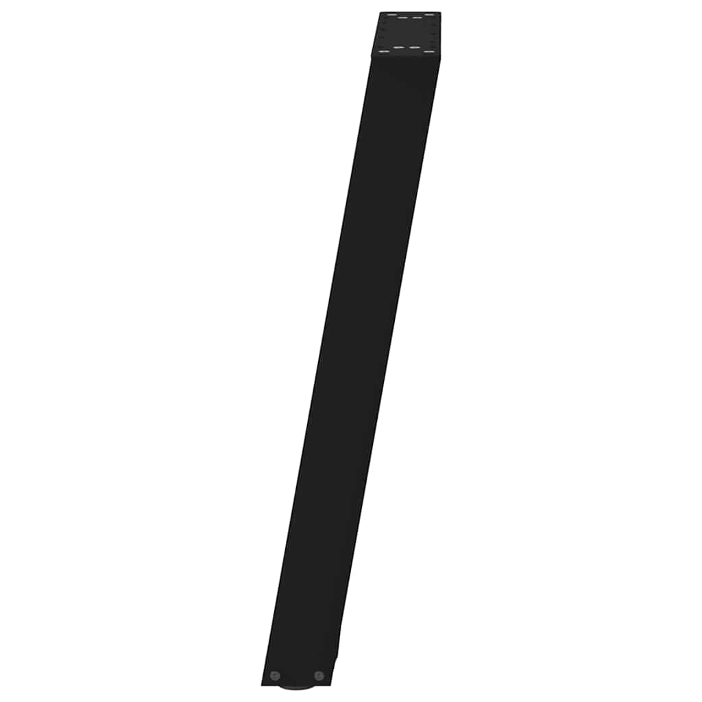 Noge za blagovaonski stol U-oblik 2 kom Crne 60 x (72-73) cm Čelik