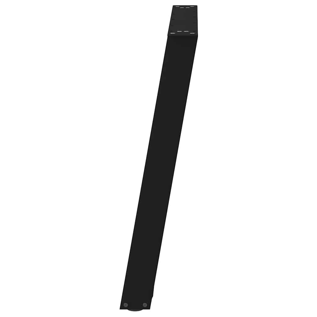 Noge za blagovaonski stol U-oblik 2 kom Crne 100 x (72-73) cm Čelik