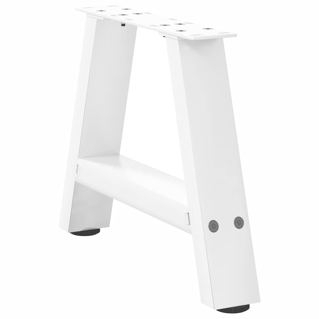 Noge za klub stolić A-oblika 2 kom Bijele 30 x (30-31) cm Čelik