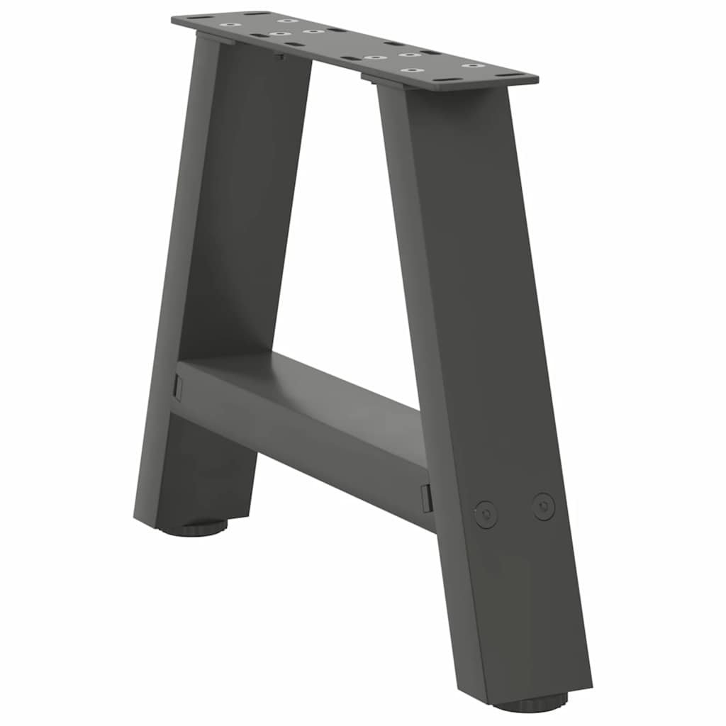 Noge za klub stolić A-oblika 2 kom antracit 30 x (30-31) cm čelik