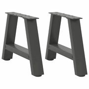 Noge za klub stolić A-oblika 2 kom antracit 40 x (30-31) cm čelik