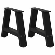 Noge za klub stolić A-oblika 2 kom Crne 50 x (30-31) cm Čelik