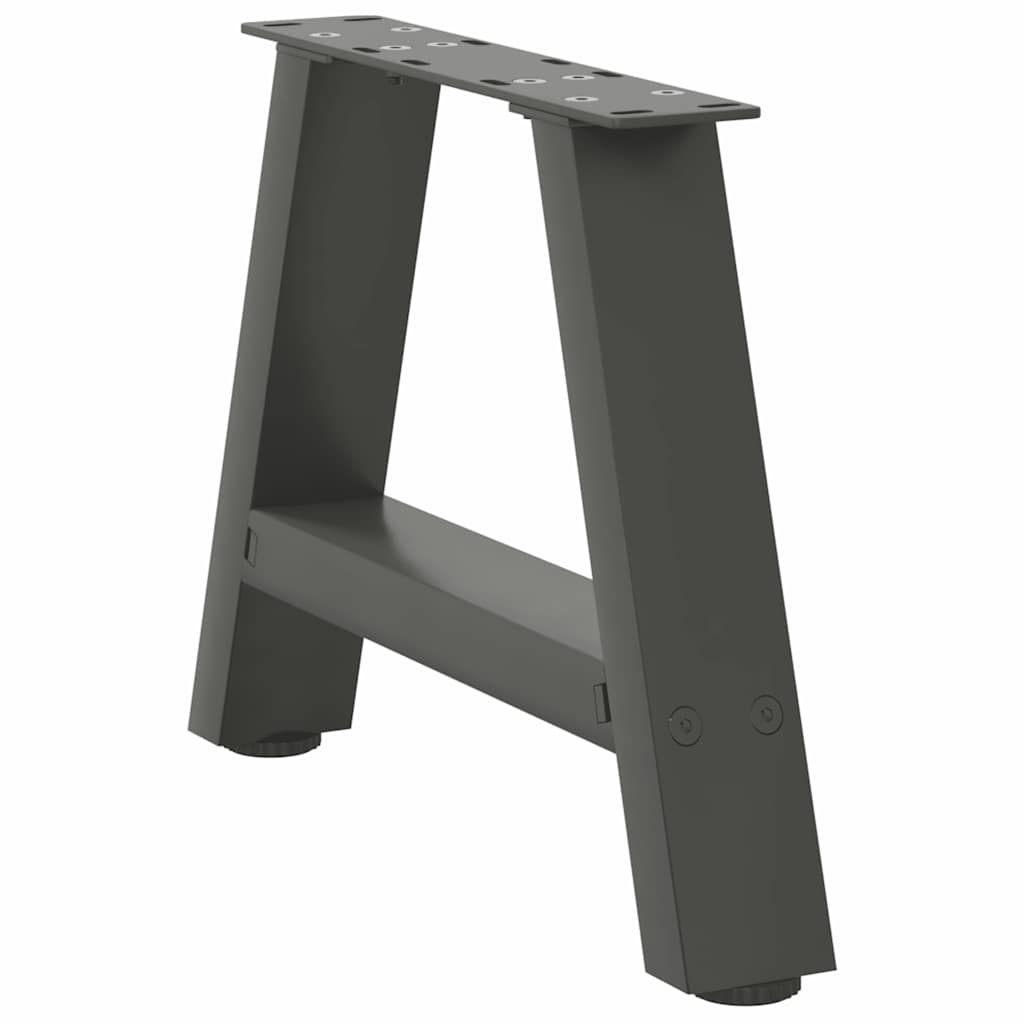 Noge za klub stolić A-oblika 2 kom antracit 50 x (30-31) cm čelik