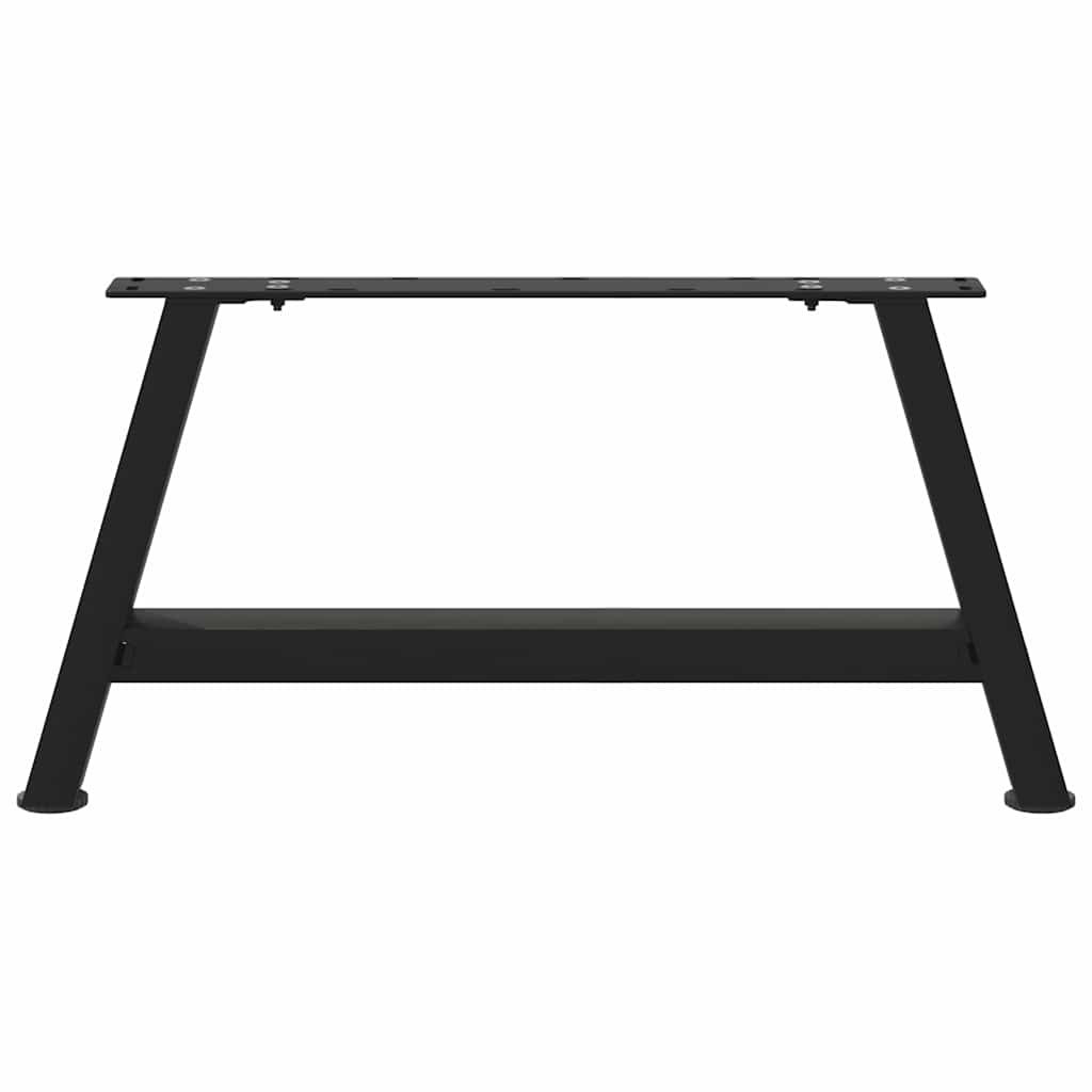 Noge za klub stolić A-oblika 2 kom Crne 60 x (30-31) cm Čelik