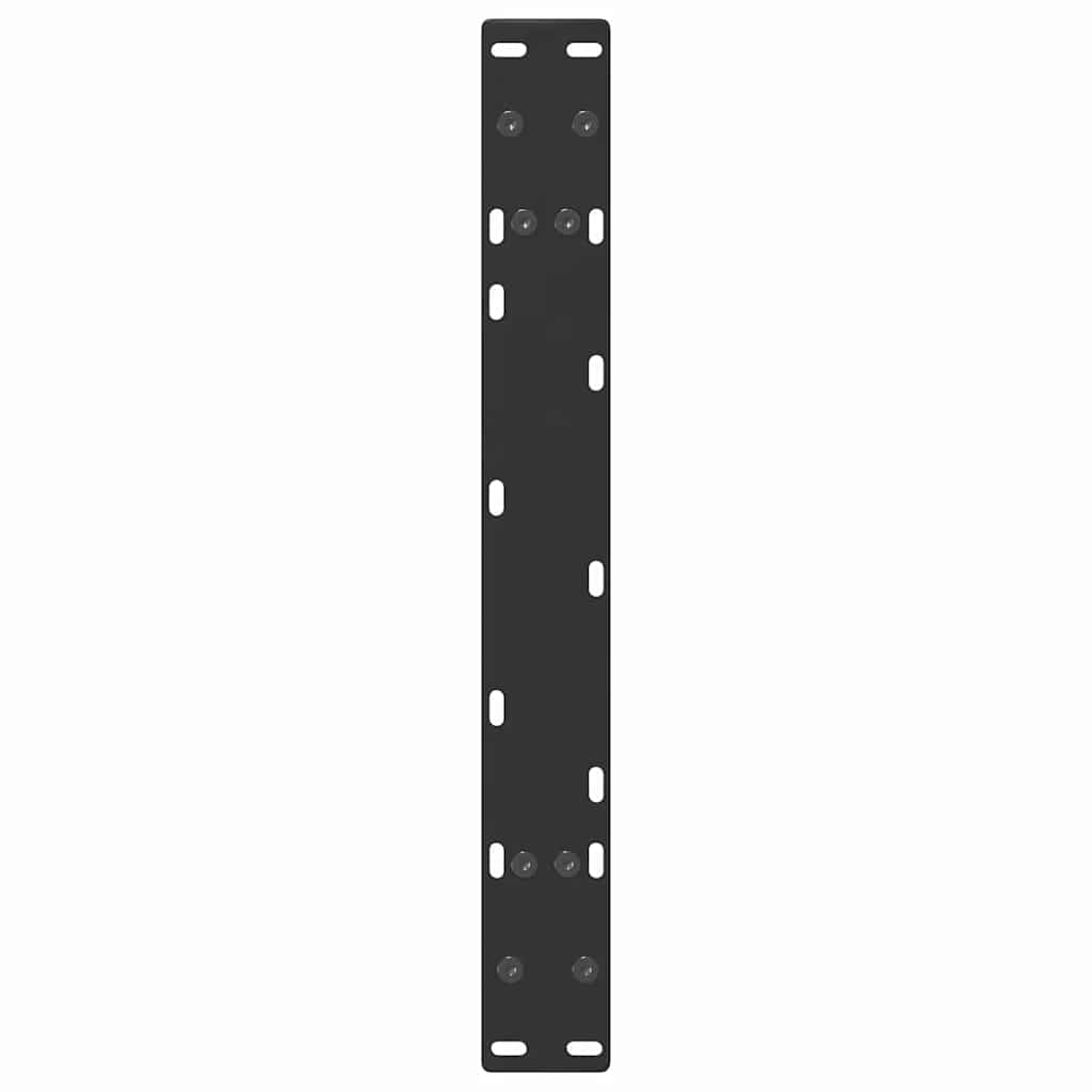 Noge za klub stolić A-oblika 2 kom Crne 60 x (30-31) cm Čelik