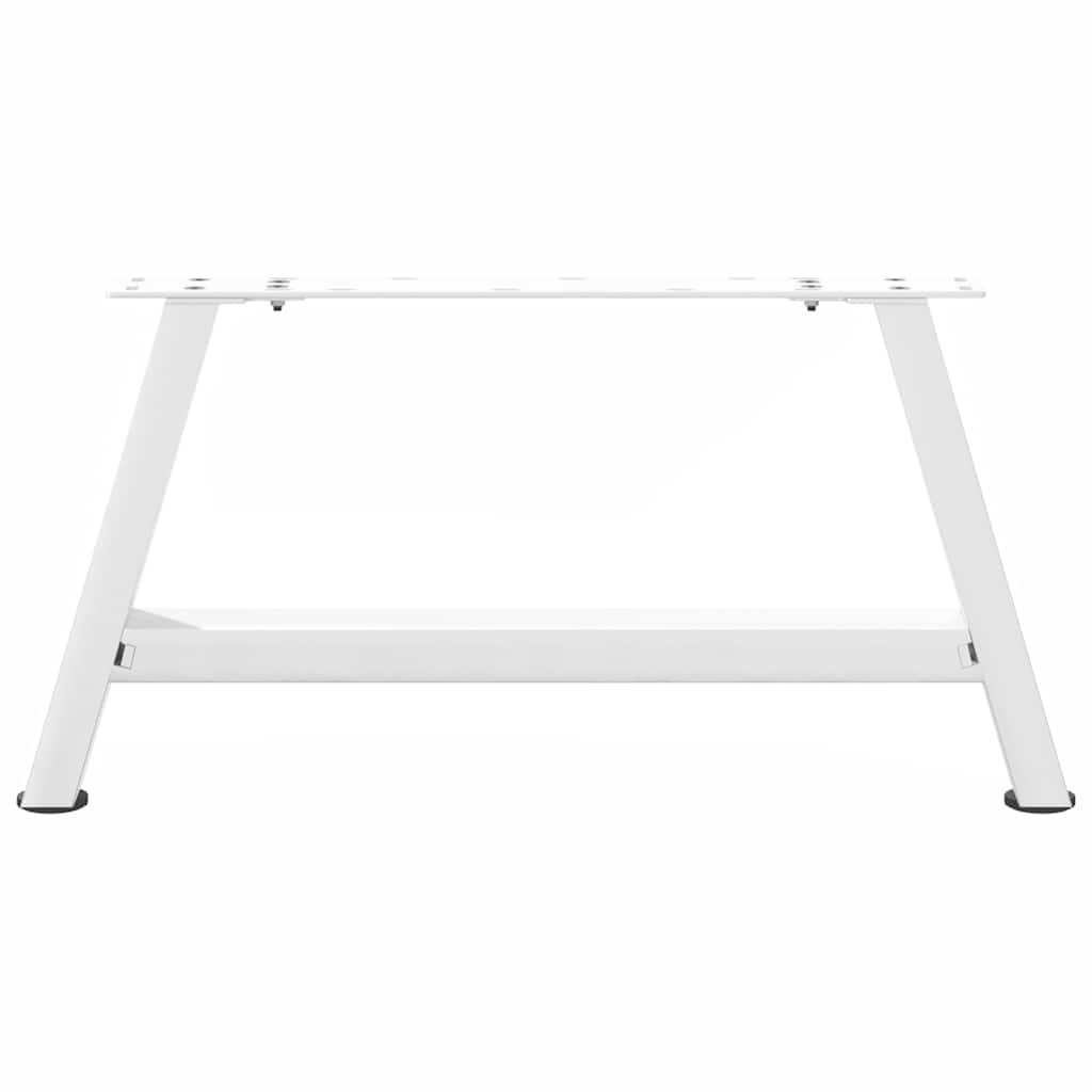 Noge za klub stolić A-oblika 2 kom Bijele 70 x (30-31) cm Čelik