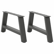 Noge za klub stolić A-oblika 2 kom antracit 70 x (30-31) cm čelik