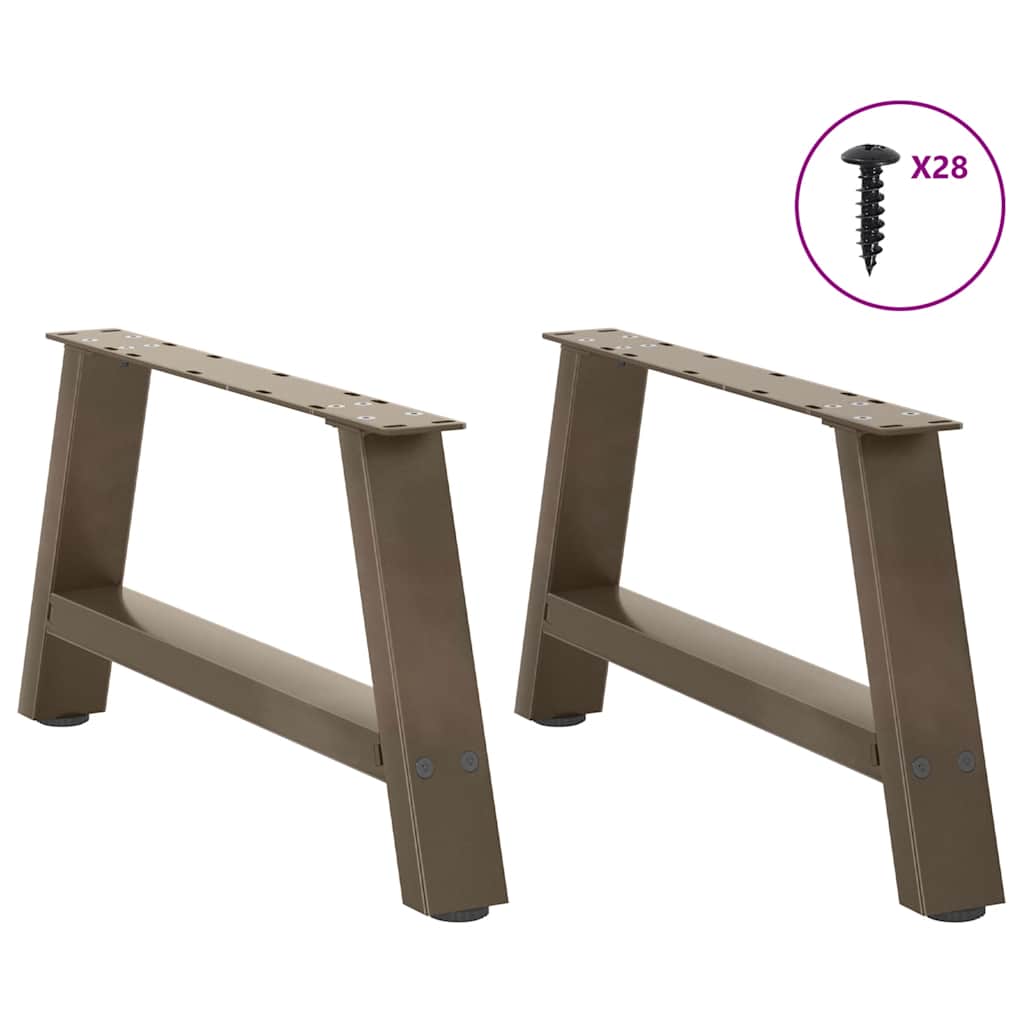 Noge za klub stolić A-oblika 2 kom 70 x (30-31) cm čelik