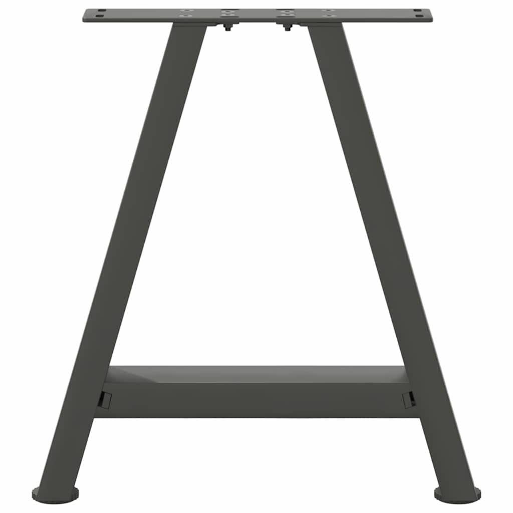 Noge za klub stolić A-oblika 2 kom antracit 38 x (42-43) cm čelik