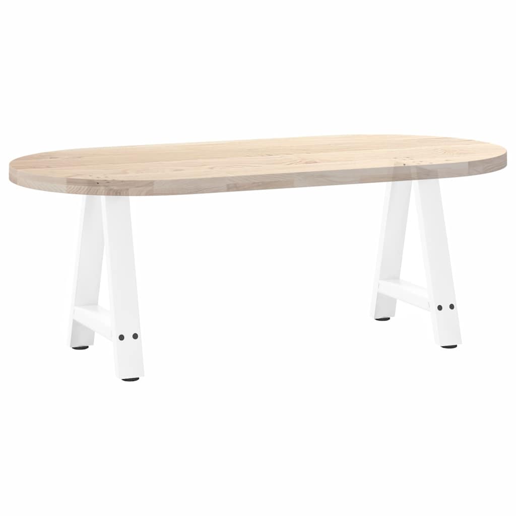 Noge za klub stolić A-oblika 2 kom Bijele 50 x (42-43) cm Čelik