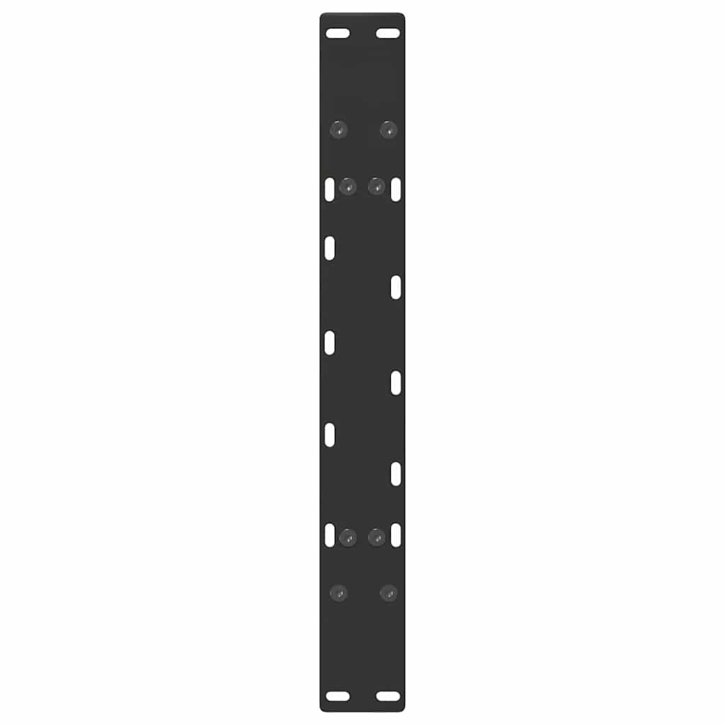 Noge za klub stolić A-oblika 2 kom Crne 70 x (42-43) cm Čelik