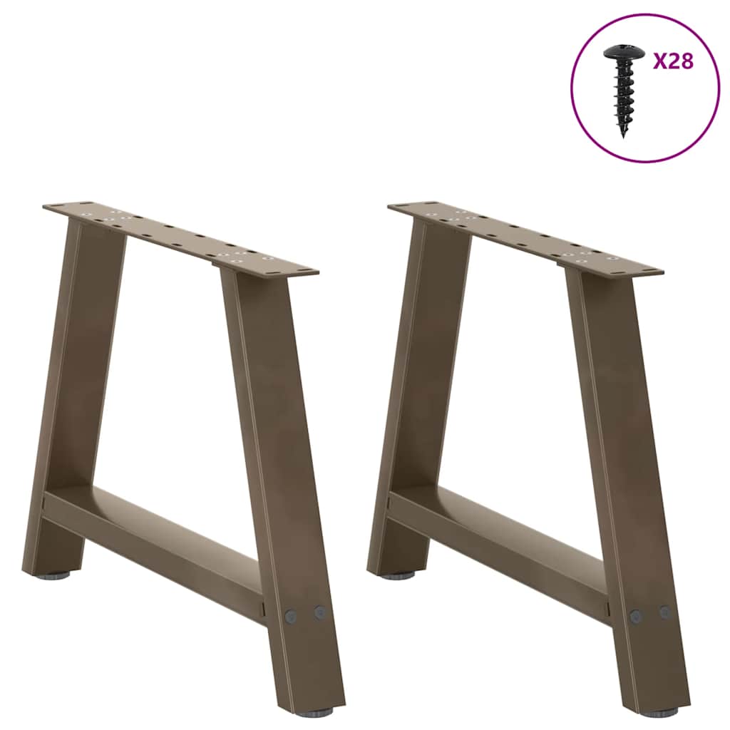 Noge za klub stolić A-oblika 2 kom 70 x (42-43) cm čelik