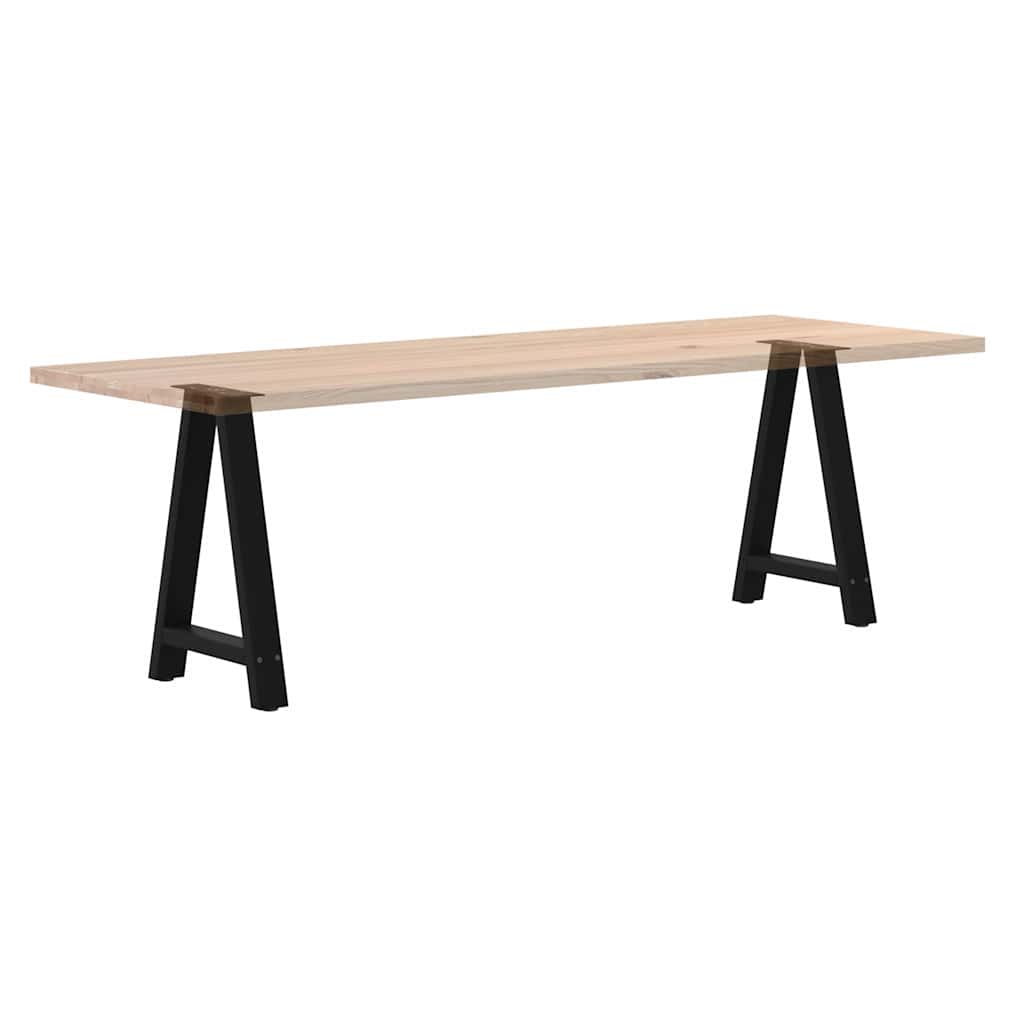 Noge za blagovaonski stol A-oblika 2 kom Crne 50 x (72-73) cm Čelik