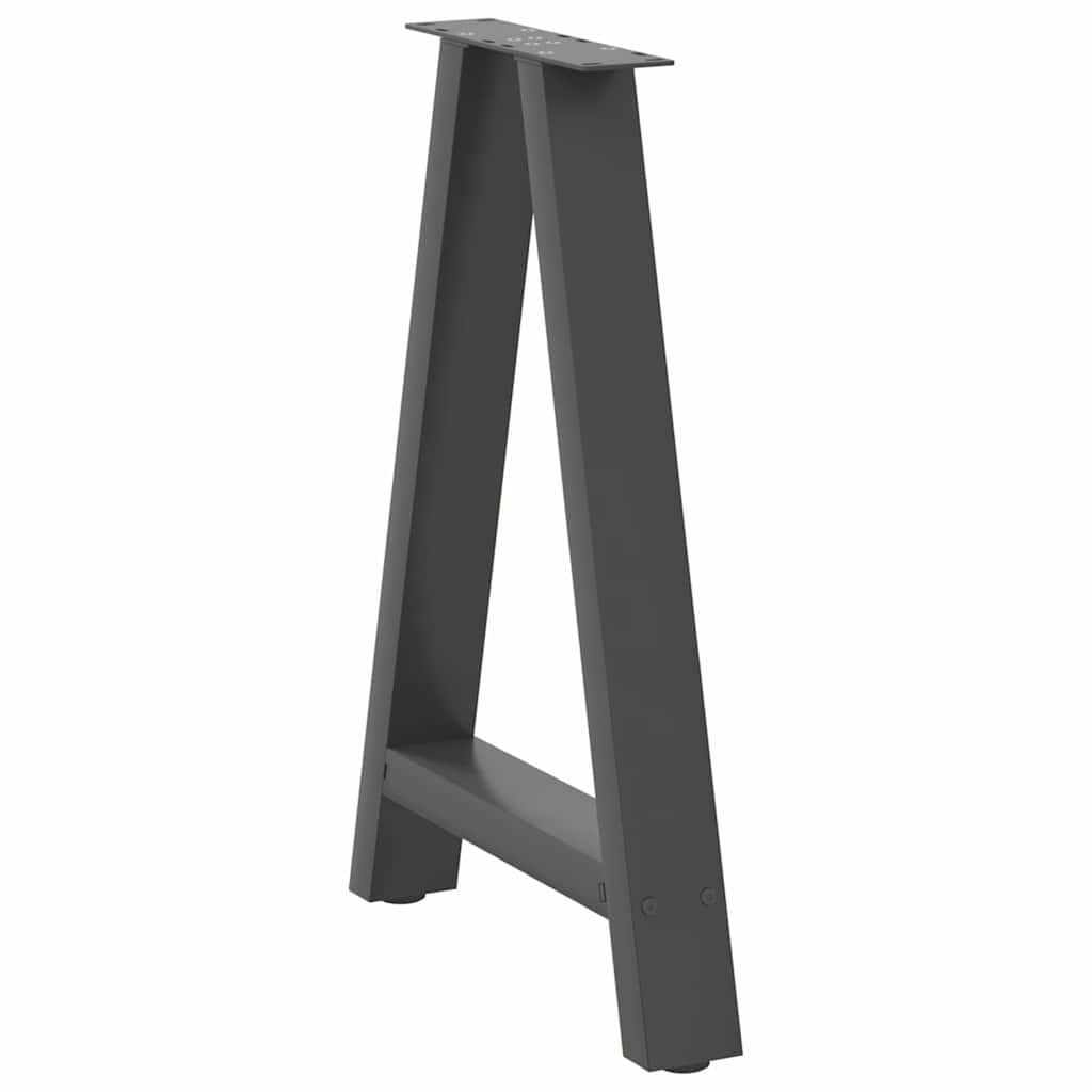 Noge za blagovaonski stol A-oblika 2 kom antracit 50 x (72-73) cm čelik