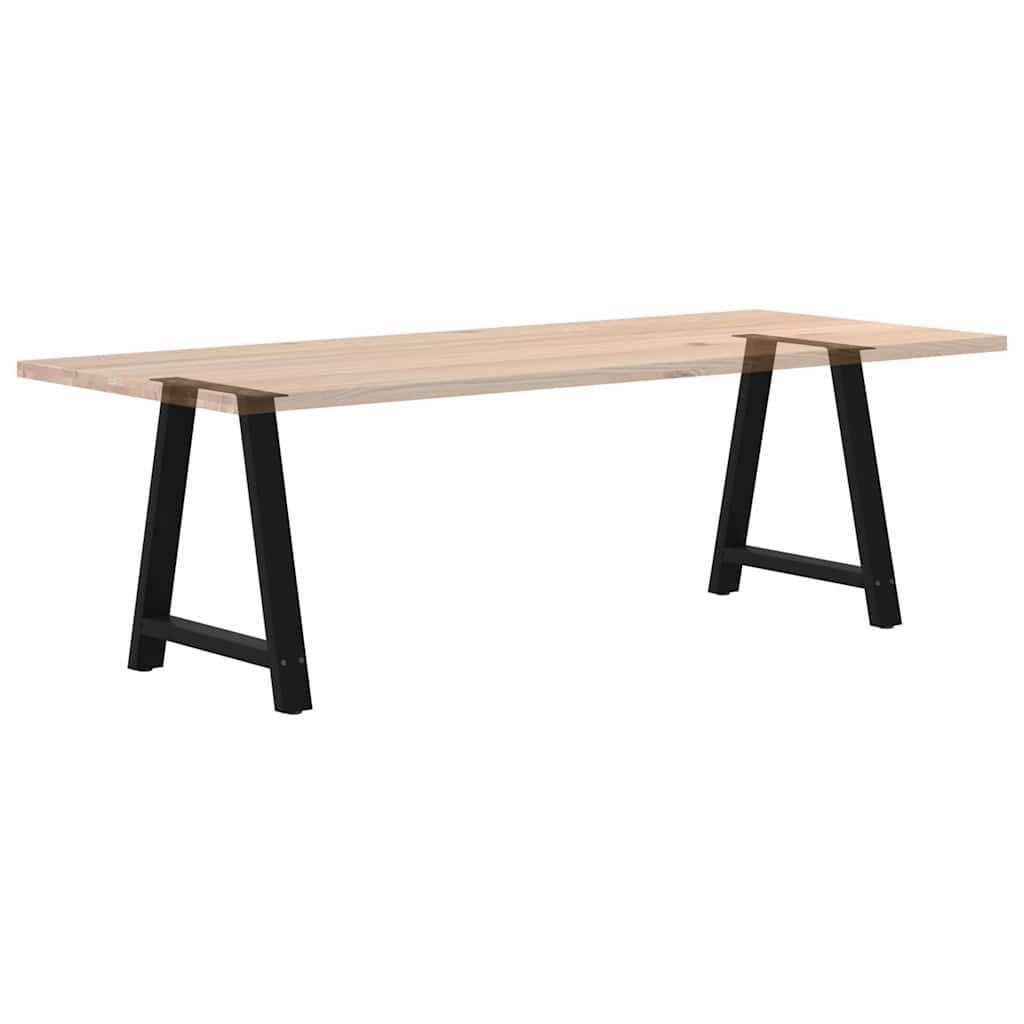 Noge za blagovaonski stol A-oblika 2 kom Crne 70 x (72-73) cm Čelik